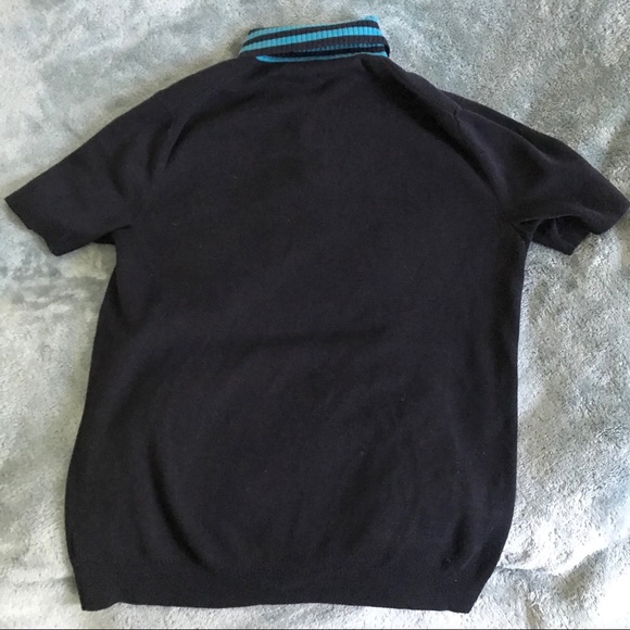 Theory Dark Navy Polo Sweater - Picture 3 of 5